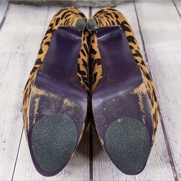 London Trash Ceres Leopard Platform Stiletto Pumps - Picture 6 of 12